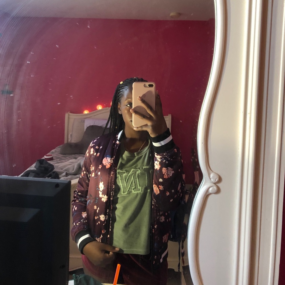 Floral Bomber Jacket